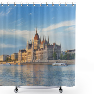 Personality  The Parliament In Budapest Shower Curtains