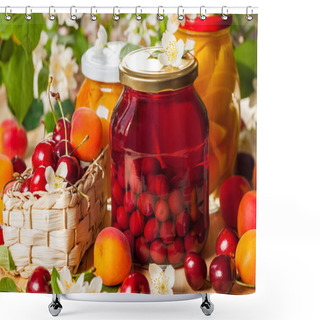 Personality  Preserved  Fruit And Berries Shower Curtains