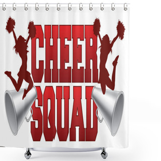 Personality  Cheer Squad Shower Curtains