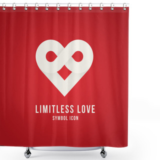Personality  Limitless Love Symbol Shower Curtains
