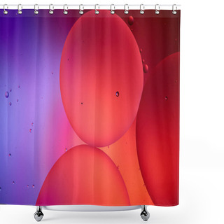 Personality  Beautiful Abstract Background From Mixed Water And Oil Bubbles In Pink And Purple Color Shower Curtains