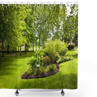 Personality  Garden In Park Shower Curtains