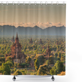 Personality  Bagan Old Ancient Temple Shower Curtains