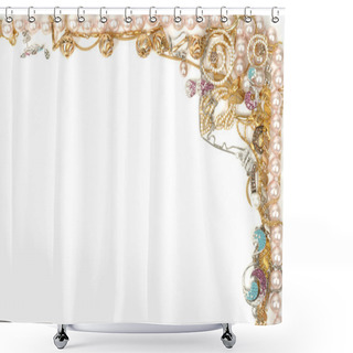 Personality  Jewelry Framework Shower Curtains