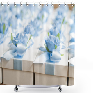 Personality  Wedding Bonbonniere..Candy-box, Present Box.Wedding Gift For Guest Shower Curtains