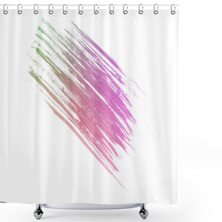 Personality  Colorful Paint Smear Brush Background Shower Curtains