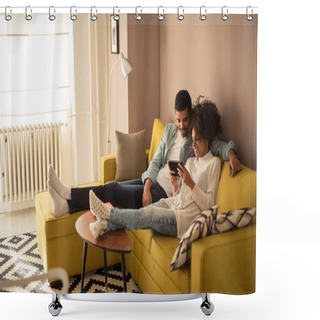 Personality  Using Digital Tablet Shower Curtains