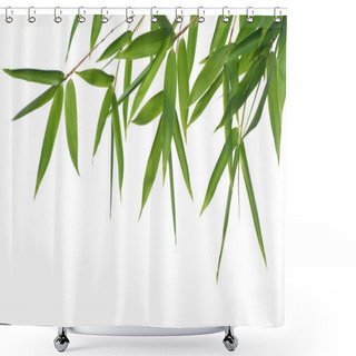 Personality  Bamboo- Leaves Shower Curtains