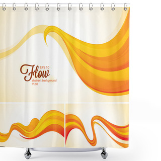 Personality  Flow Abstract Background Shower Curtains