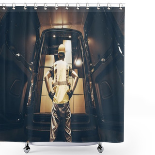 Personality  Cargo Van Delivery Shower Curtains