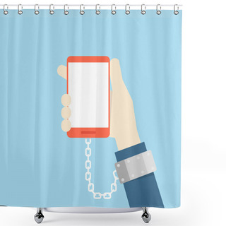 Personality  Internet Addiction Shower Curtains
