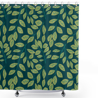 Personality  Abstract Colorful Leaves Background Pattern - Illustration, Textile, Plant, Leaf, Wallpaper,white Background,Painted Image, Springtime, Season, Leaf,wallpaper Shower Curtains