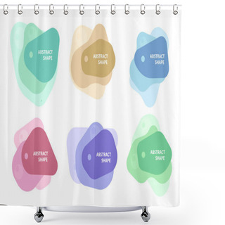 Personality  Vector Abstract Shape Shower Curtains