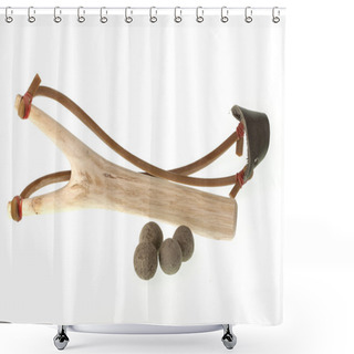 Personality  Slingshot Shower Curtains