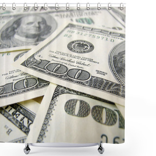 Personality  Background Of Us Dollars Money Shower Curtains