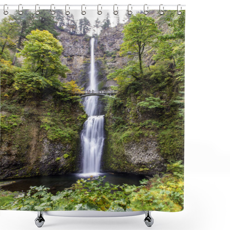 Personality  Multnomah Falls In The Columbia River Gorge Shower Curtains