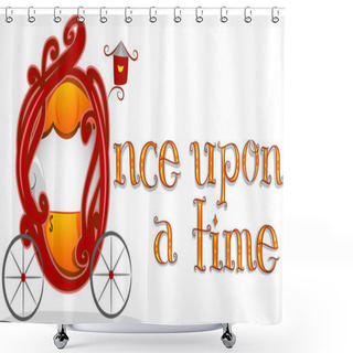 Personality  Once Upon A Time Carriage Shower Curtains