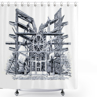 Personality  Rotary Press Shower Curtains