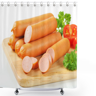 Personality  Frankfurter Sausages Shower Curtains
