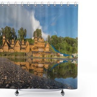 Personality  Gorodets, Nizhny Novgorod Region.City Of Masters On The Volga River Embankment. Shower Curtains