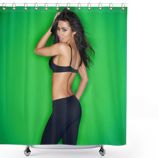 Personality  Sexy Provocative Woman Shower Curtains