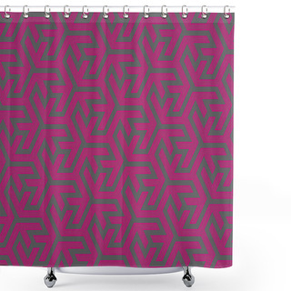 Personality  Vector Seamless Geometric Texture  Shower Curtains