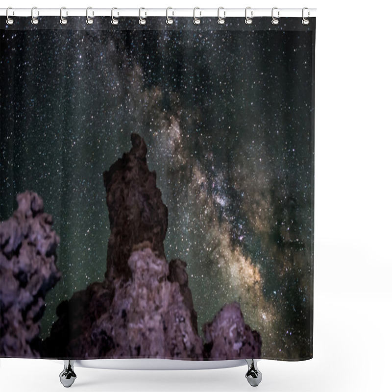 Personality  Mono Lake At Night Milky Way California Landscapes  Shower Curtains