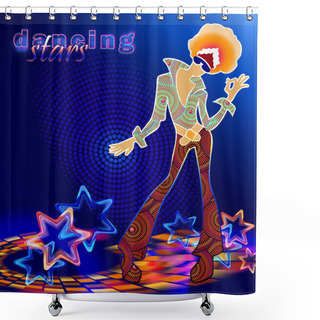 Personality  Stardance Shower Curtains