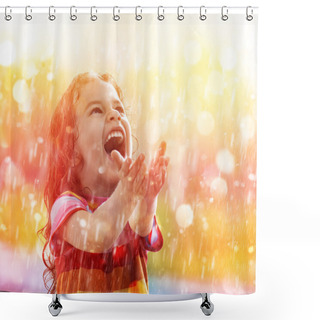 Personality  Autumn Rain Shower Curtains