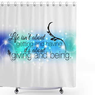 Personality  Minimalist Motivational Poster Shower Curtains
