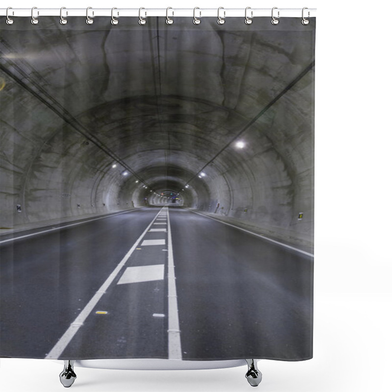 Personality  Road Tunnel Vertical Shower Curtains