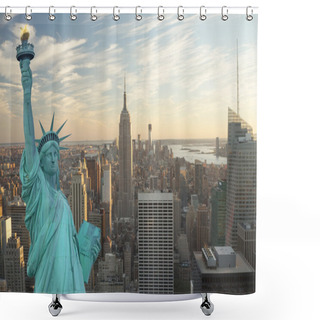 Personality  New York City Collage Shower Curtains