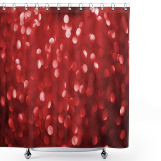 Personality  Abstract Blurred Red Glowing Background Shower Curtains