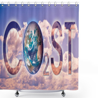 Personality  The Costs Of Reducing Greenhouse Gas Emissions And Presence Of CO2 In Atmosfere - Concept With An Earth Image From NAS Shower Curtains
