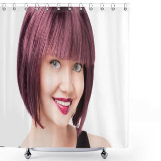 Personality  2 Woman With Purple Hair Shower Curtains