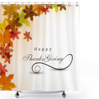 Personality  Thanksgiving Background. EPS 10. Shower Curtains