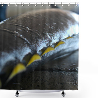 Personality  Tuna Fish In The Market Shower Curtains