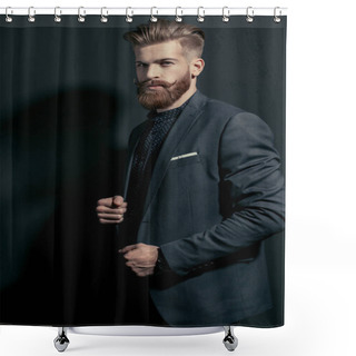 Personality  Stylish Handsome Man   Shower Curtains