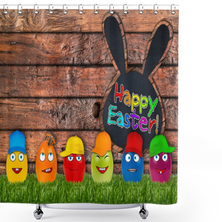 Personality  Happy Easter! Shower Curtains