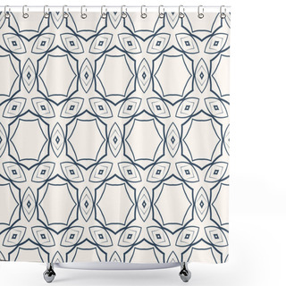 Personality   Geometrical Ornament With Hexagons Shower Curtains