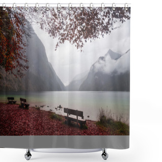 Personality  Lovely Autumn At The Sea Of Kings Shower Curtains