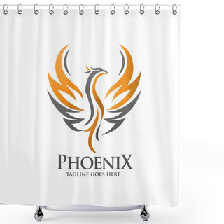 Personality  Luxury Phoenix Logo Concept Shower Curtains
