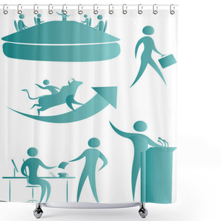 Personality  Business Growth, Development Shower Curtains