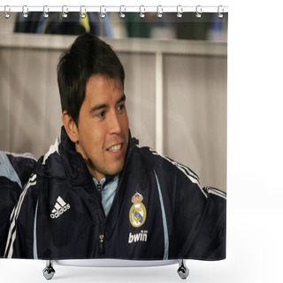 Personality  Javier Saviola Of Real Madrid Shower Curtains