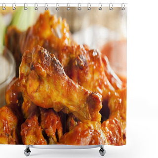 Personality  Hot And Spicey Buffalo Chicken Wings Shower Curtains