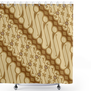 Personality  Seamless Batik Pattern Shower Curtains
