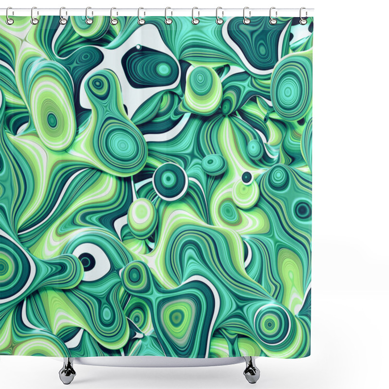 Personality  3d abstract wavy background shower curtains