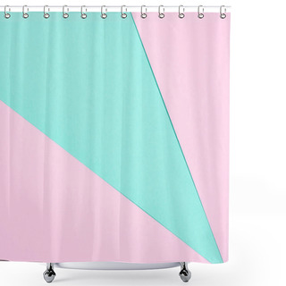 Personality  Abstract Modern Pink And Blue Background With Copy Space Shower Curtains