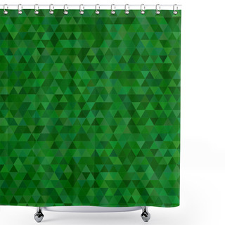 Personality  Abstract Triangle Tile Mosaic Background Design Shower Curtains