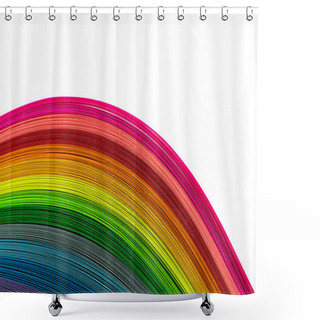 Personality  Colorful Paper Shower Curtains